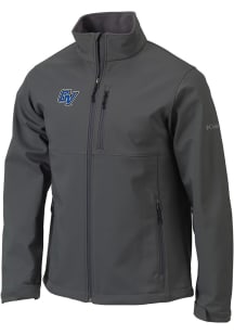 Columbia Grand Valley State Lakers Mens Charcoal Ascender Heavyweight Jacket