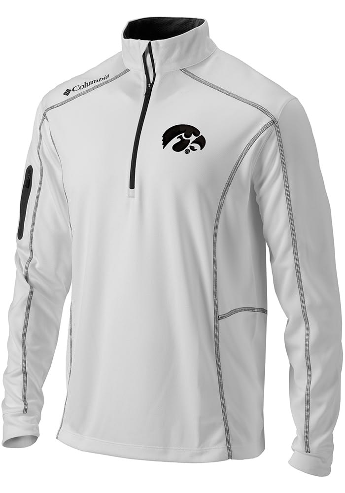 Columbia Iowa Hawkeyes Mens Shotgun Pullover WHITE