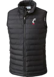 Columbia Cincinnati Bearcats Mens Black Powder Lite Sleeveless Jacket