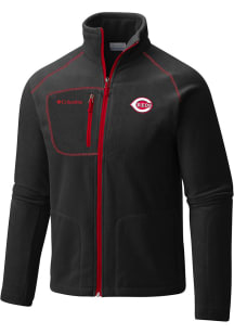 Columbia Cincinnati Reds Mens Black Fast Trek II Medium Weight Jacket