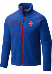 Columbia Chicago Cubs Mens Blue Fast Trek II Medium Weight Jacket