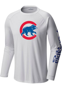 Columbia Chicago Cubs Blue TERMINAL TACKLE Long Sleeve T-Shirt