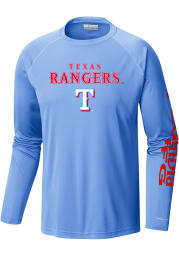 Columbia Texas Rangers Light Blue TERMINAL TACKLE Long Sleeve T-Shirt