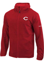 Columbia Cincinnati Reds Mens Red Its Time Full Zip Medium Weight Jacket