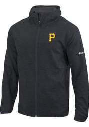 Columbia Pittsburgh Pirates Mens Black Its Time Full Zip Medium Weight Jacket