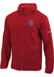 Columbia St Louis Cardinals Mens Red Its Time Full Zip Medium Weight Jacket