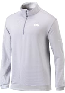Columbia Sacramento Kings Mens Grey Heat Seal Omni-Wick Even Lie Long Sleeve Qtr Zip Pullover