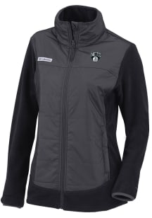 Columbia Brooklyn Nets Womens Black Heat Seal Basin Butte Full Zip Light Weight Jacket