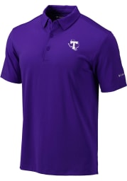 Columbia Tarleton State Texans Mens Purple Drive Short Sleeve Polo