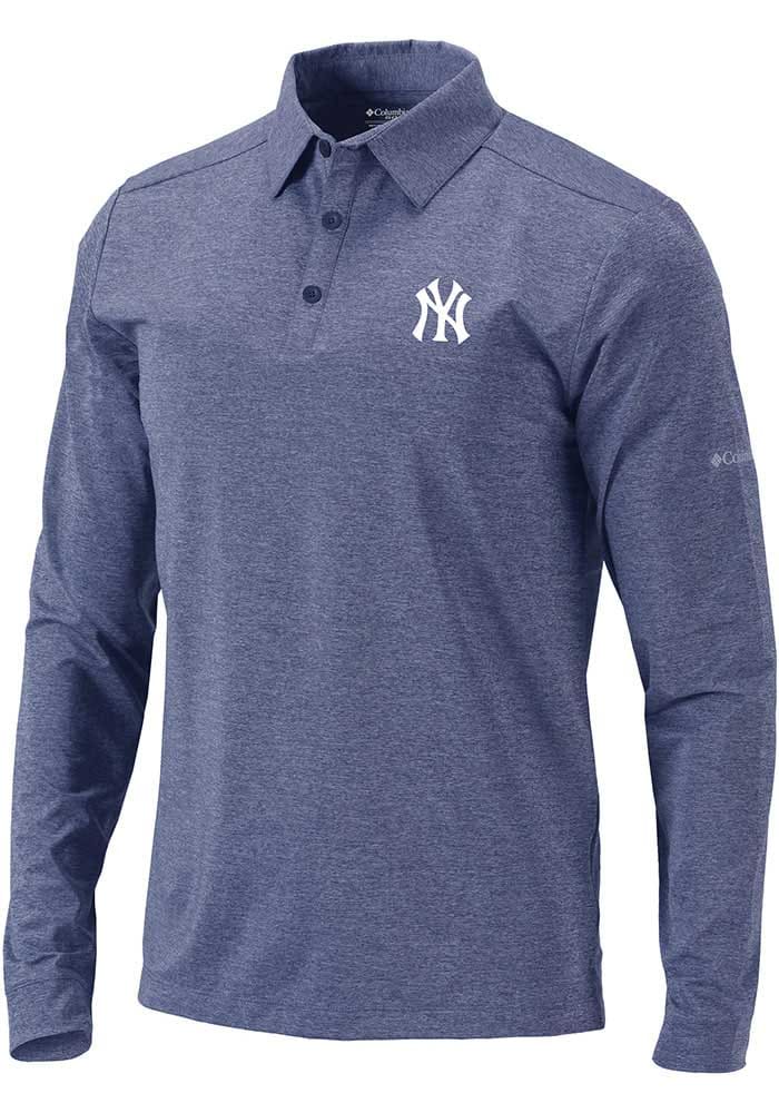 New York Yankees Cutter & Buck Short Sleeve Stretch Oxford Button-Down Shirt  - Charcoal