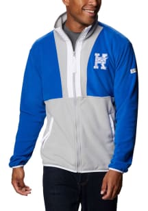 Columbia Kentucky Wildcats Mens Blue Bowl Back Fleece Medium Weight Jacket