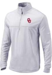 Columbia Oklahoma Sooners Mens Grey Soar Long Sleeve 1/4 Zip Pullover