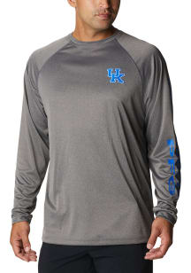 Columbia Kentucky Wildcats Charcoal Terminal Tackle Long Sleeve T-Shirt