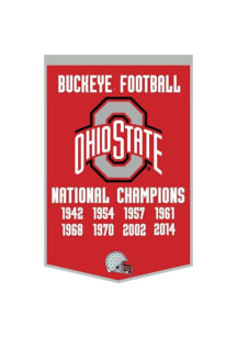 Red Ohio State Buckeyes 24x38 Dynasty Banner