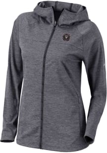 Columbia Inter Miami CF Womens Black Omni-Wick Half Shot Light Weight Jacket
