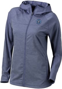 Columbia New York City FC Womens Navy Blue Omni-Wick Half Shot Light Weight Jacket