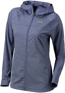 Columbia Seattle Sounders FC Womens Navy Blue Omni-Wick Half Shot Light Weight Jacket