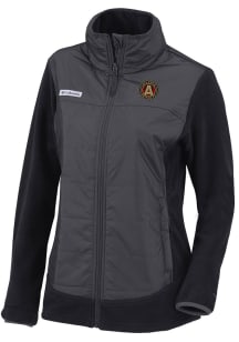 Columbia Atlanta United FC Womens Black Basin Butte Full Zip Light Weight Jacket