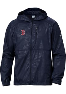 Columbia Boston Red Sox Mens Navy Blue Heat Seal Camo Flash Forward Light Weight Jacket