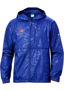 Columbia Chicago Cubs Mens Blue Heat Seal Camo Flash Forward Light Weight Jacket