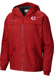 Columbia Cincinnati Reds Mens Red Heat Seal Oroville Creek Outerwear Lined Jacket