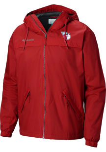 Columbia Cleveland Guardians Mens Red Heat Seal Oroville Creek Outerwear Lined Jacket