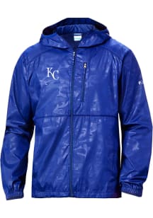 Columbia Kansas City Royals Mens Blue Heat Seal Camo Flash Forward Light Weight Jacket