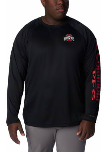 Columbia Ohio State Buckeyes Black Terminal Tackle Solid Long Sleeve T-Shirt