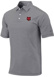 Columbia Arkansas State Red Wolves Mens Black Club Invite Short Sleeve Polo