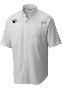 Columbia Central Arkansas Bears Mens White Tamiami Short Sleeve Dress Shirt