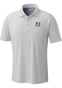 Columbia Anaheim Ducks Mens White Heat Seal Low Drag Offshore Polo Short Sleeve Polo