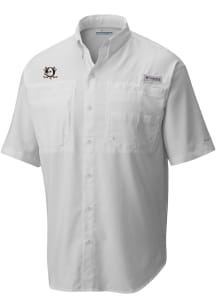 Columbia Anaheim Ducks Mens White Heat Seal Tamiami Short Sleeve Dress Shirt