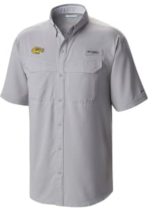 Columbia Buffalo Sabres Mens Grey Heat Seal Low Drag Offshore Short Sleeve Dress Shirt