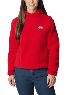 Columbia Ohio State Buckeyes Womens Red West Bend Hooded Sweatshirt