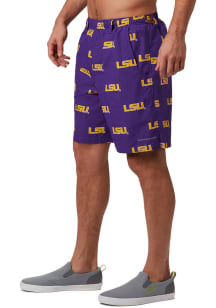 Columbia LSU Tigers Mens Purple Backcast Shorts