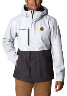Columbia Chicago Blackhawks Mens White Heat Seal Hikebound Light Weight Jacket