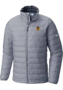 Columbia Chicago Blackhawks Mens Grey Heat Seal Powder Light Weight Jacket