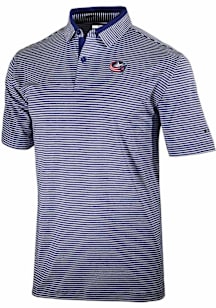 Columbia Columbus Blue Jackets Mens Navy Blue Heat Seal Golden Hills Polo Short Sleeve Polo