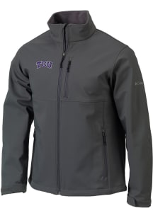 Columbia TCU Horned Frogs Mens Charcoal Ascender Heavyweight Jacket