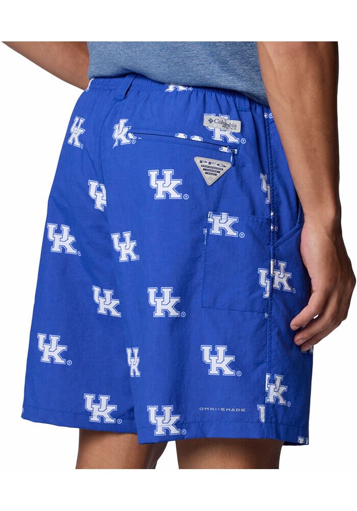 Columbia Kentucky Wildcats Mens Blue Backcast All Over Print Shorts