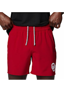 Columbia Oklahoma Sooners Mens Cardinal Terminal Roamer Shorts