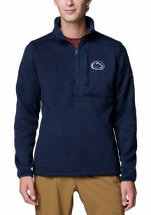 Columbia Penn State Nittany Lions Mens Navy Blue Sweater Weather Long Sleeve Qtr Zip Pullover