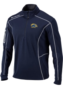 Columbia Kent State Golden Flashes Mens Navy Blue Shotgun Long Sleeve 1/4 Zip Pullover