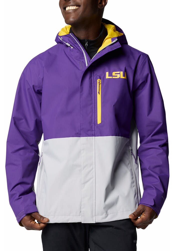 Columbia LSU Tigers Mens Field Bound Light Weight Jacket PURPLE