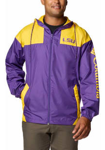 Columbia LSU Tigers Mens Purple Flash Challenger Light Weight Jacket