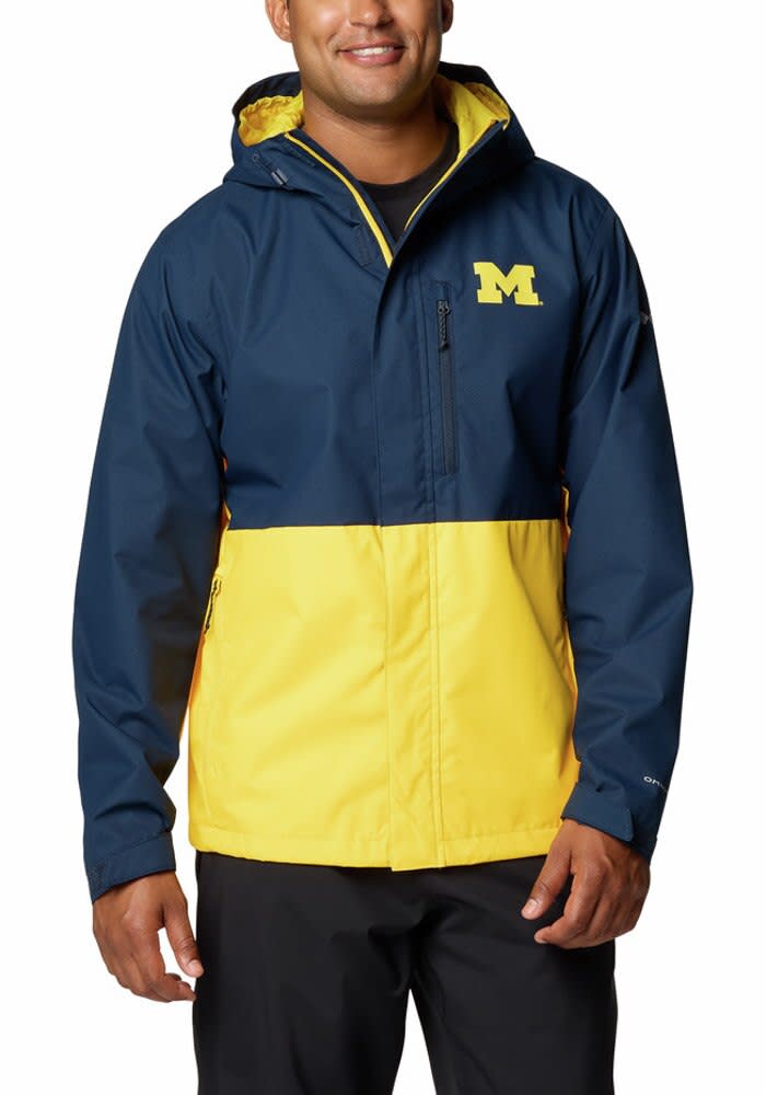 Columbia Michigan Wolverines Mens BLUE Field Bound Light Weight