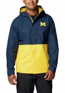 Mens Michigan Wolverines Navy Blue Columbia Field Bound Light Weight Jacket