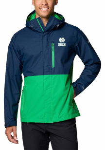 Columbia Notre Dame Fighting Irish Mens Navy Blue Field Bound Light Weight Jacket