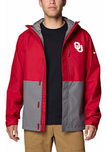 Columbia Oklahoma Sooners Mens Cardinal Field Bound Light Weight Jacket