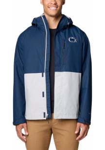 Mens Penn State Nittany Lions Navy Blue Columbia Field Bound Light Weight Jacket